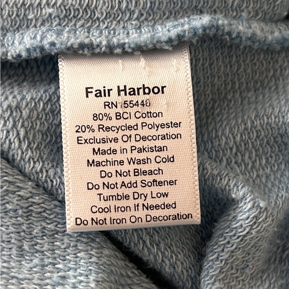 Fair Harbor Men’s Saltaire Crewneck sweatshirt | baby blue | XL - Picture 9 of 10